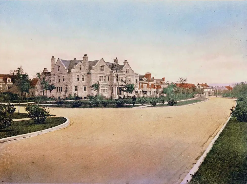 The home at 10 Ruskin Row, known as the Monster Mansion, was lavish enough that Russell, Lang & Co. included it in a book of Winnipeg postcards soon after it was built.