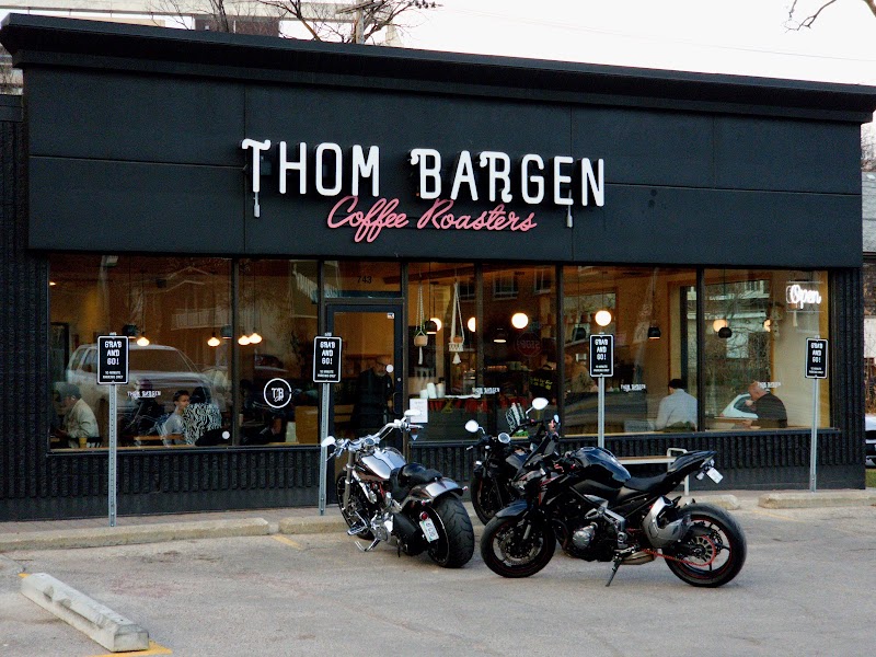 Thom Bargen Coffee Roasters Wolseley-area café on Sherbrook Street, Winnipeg